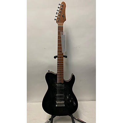 Used Volgoa Solid Body Trans Black Solid Body Electric Guitar