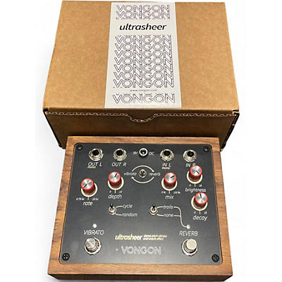 Used Vongon Ultrasheer Vibrato Reverb Effect Pedal