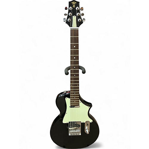 Used Voyage Air Guitar TELE STYLE Black Solid Body Electric Guitar Black