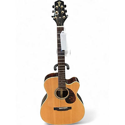 Used Voyage Air VAOM-2C Natural Acoustic Guitar