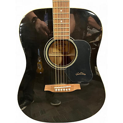 Used Walden D315SB Black Acoustic Guitar