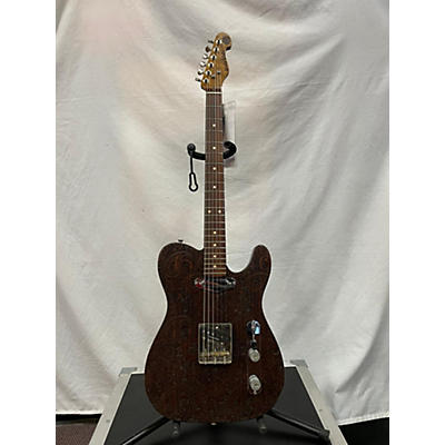 Walla Walla Used Walla Walla Maverick Brown Solid Body Electric Guitar