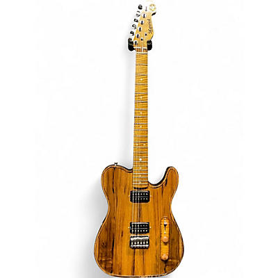 Used Walla Walla Maverick Honey Stain Solid Body Electric Guitar