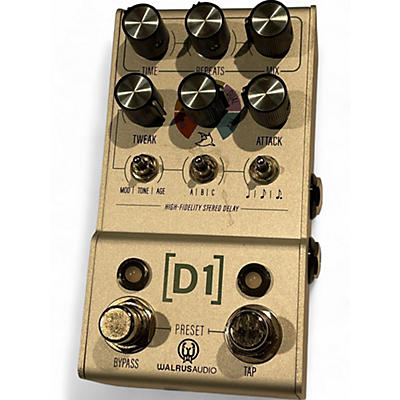Used Walrus Audio D1 v2 hIGH fIDELITY sTEREO dELAY Effect Pedal