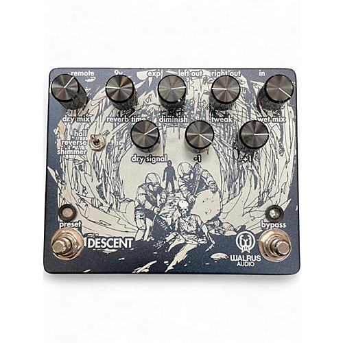 Used Walrus Audio Descent Reverb Effect Pedal