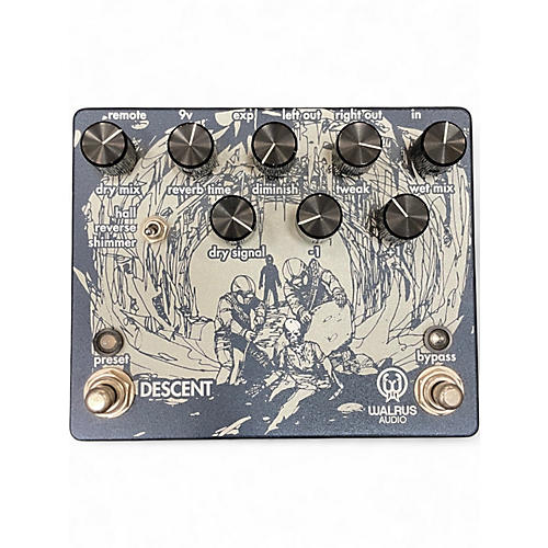 Used Walrus Audio Descent Reverb Effect Pedal