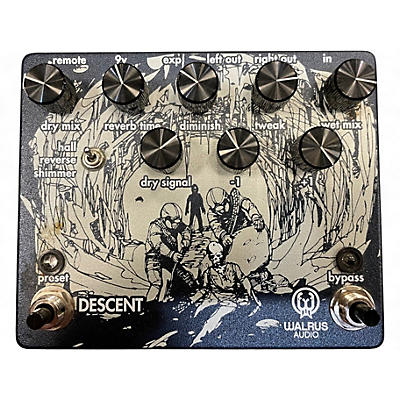 Used Walrus Audio Descent Reverb Effect Pedal