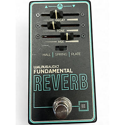 Used Walrus Audio FUNDAMENTAL SERIES REVERB Effect Pedal Package