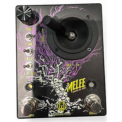 Used Walrus Audio MELEE: WALL OF NOISE GLOW IN THE DARK REVERB AND DISTORTION Effect Pedal