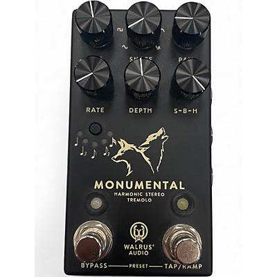 Used Walrus Audio Monumental Harmonic Stereo Tremolo Effect Pedal