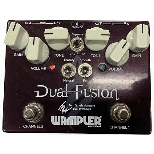 Used Wampler Dual Fusion Tom Quayle Signature Overdrive Effect Pedal