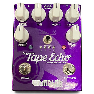 Used Wampler Faux Tape Echo Delay Effect Pedal