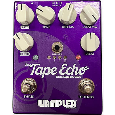 Used Wampler Faux Tape Echo Delay Effect Pedal