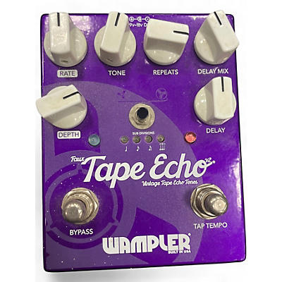 Used Wampler Faux Tape Echo Delay Effect Pedal