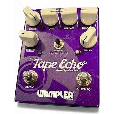 Used Wampler Faux Tape Echo Delay Effect Pedal
