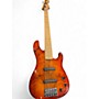 Used Warmoth J style Flame Maple Orange Burst Electric Bass Guitar Flame Maple Orange Burst