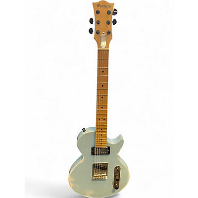 Used Warmoth Partscaster Light Relic Blue Solid Body Electric Guitar
