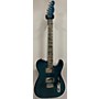 Used Warmoth Used Warmoth SINGLECUT HH FLAMETOP AQUA MARINE Solid Body Electric Guitar AQUA MARINE