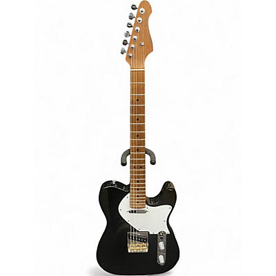 Used Warmoth T STYLE Black Solid Body Electric Guitar