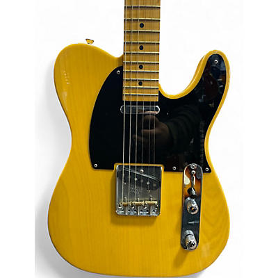 Used Warmoth Tele - Genuine USA Fender Replacement Body, Warmoth Neck Butterscotch Blonde Solid Body Electric Guitar
