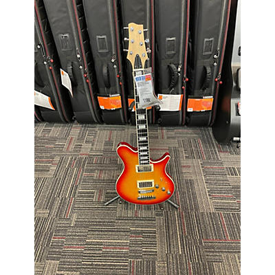 Used Warmoth Velocity 3 Color Sunburst Solid Body Electric Guitar