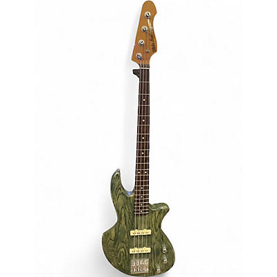 Used Warmoth Z BASS Ocean Blue Electric Bass Guitar