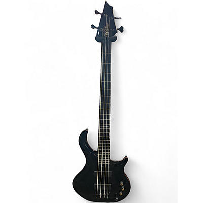 Used Warrior DM Custom Black Electric Bass Guitar