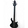 Used Warrior DM Custom Black Electric Bass Guitar Black