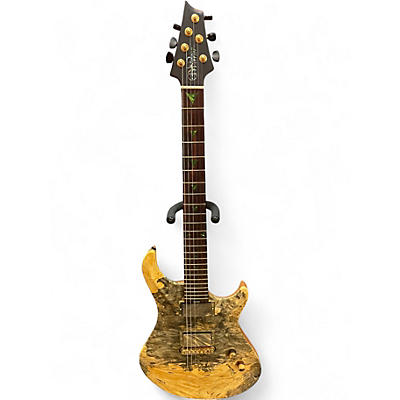 Used Warrior DMZ126 Natural Solid Body Electric Guitar