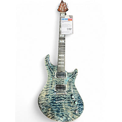 Used Warrior Dran Michael Blue Solid Body Electric Guitar