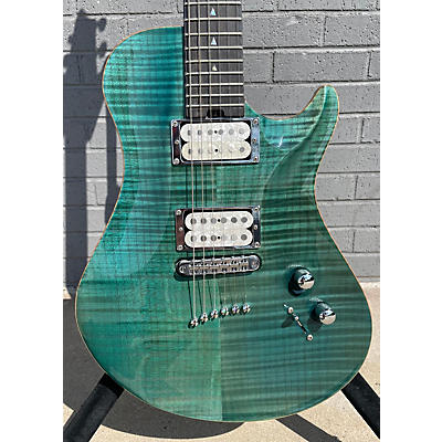 Warrior Used Warrior Isabella TEAL FLAME Solid Body Electric Guitar