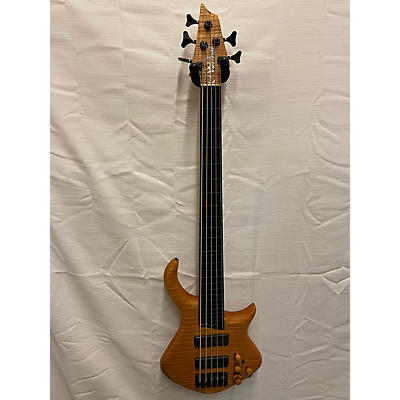 Warrior Used Warrior SIGNATURE DRAN MICHAEL FRETLESS QUILTED NATURAL Electric Bass Guitar