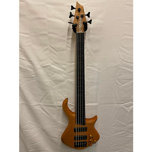 Warrior Used Warrior SIGNATURE DRAN MICHAEL FRETLESS QUILTED NATURAL Electric Bass Guitar QUILTED NATURAL