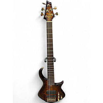 Used Warrior Signature Natural Electric Bass Guitar