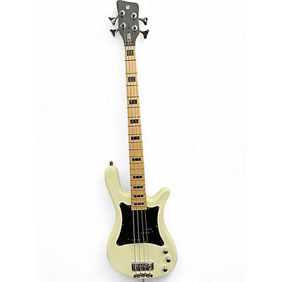 Used Warwick Adam Clayton White Electric Bass Guitar