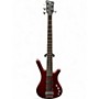 Used Warwick CORVETTE ROCKBASS Trans Red Electric Bass Guitar Trans Red