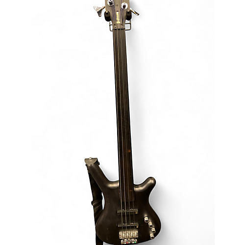 Used Warwick Corvette 4 String Black Electric Bass Guitar Black