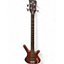Used Warwick Corvette 4 String Brown Electric Bass Guitar Brown