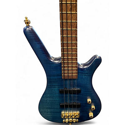 Used Warwick Corvette 4 String Proline Trans Blue                    Electric Bass Guitar