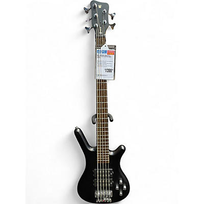 Used Warwick Corvette 5 String BLACK Electric Bass Guitar
