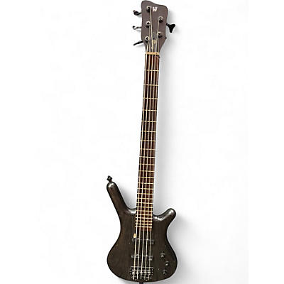 Used Warwick Corvette 5 String BLACK Electric Bass Guitar