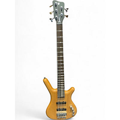 Used Warwick Corvette 5 String Natural Electric Bass Guitar