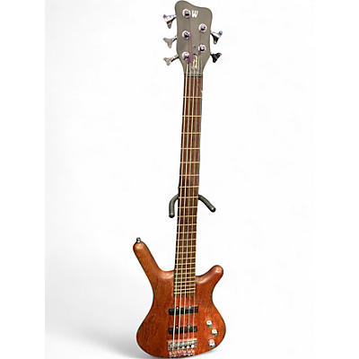 Used Warwick Corvette 5 String Natural Electric Bass Guitar