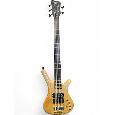 Used Warwick Corvette 5 String Natural Electric Bass Guitar
