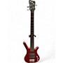 Used Warwick Corvette 5 String satin cherry Electric Bass Guitar satin cherry