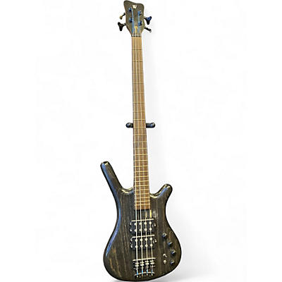 Used Warwick Corvette $$ Black Electric Bass Guitar