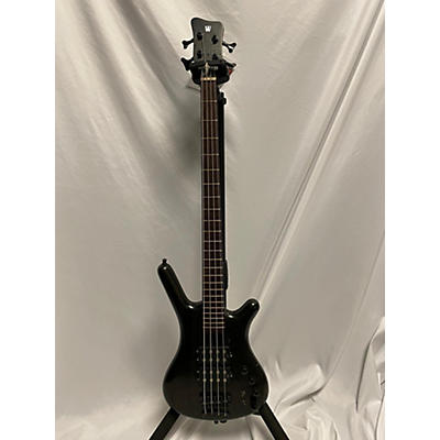 Warwick Used Warwick Corvette Double Buck 4 String Black Electric Bass Guitar