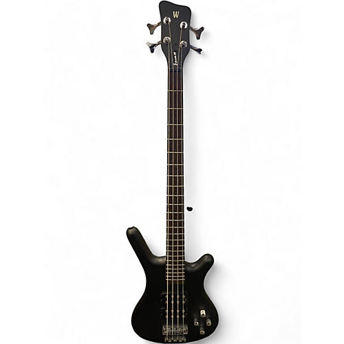 Used Warwick Corvette Double Buck 4 String Black Electric Bass Guitar Black