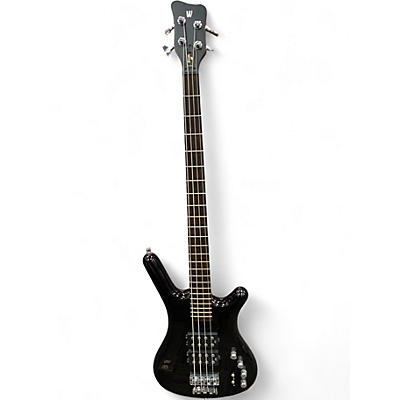Used Warwick Corvette Double Buck 4 String Black Electric Bass Guitar