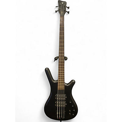 Used Warwick Corvette Double Buck 4 String Black Electric Bass Guitar